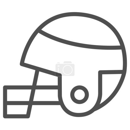 Ilustración de Equipo deportivo simple icono de un solo elemento casco de rugby - Imagen libre de derechos