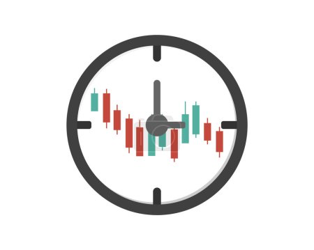 Illustration for The investment clock is a macroeconomic analysis and broad asset allocation model - Royalty Free Image