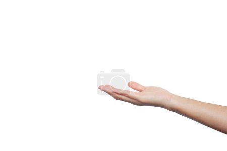 Téléchargez les photos : La main d'une femme tend la main pour recevoir quelque chose - en image libre de droit