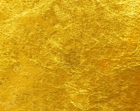 Photo for Gold leaf texture background material - Royalty Free Image