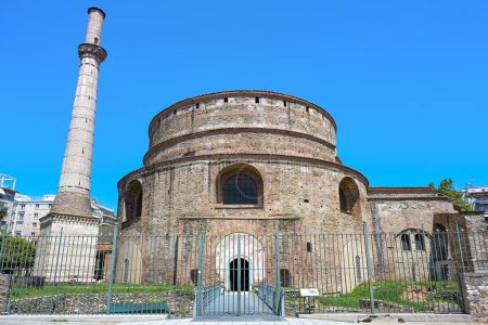 Photo for Rotunda mausoleum of Galerius, historic monument constructed in the early 4th century, now the Greek Orthodox Church of Agios Georgios, city center of Thessaloniki, Greece - Royalty Free Image