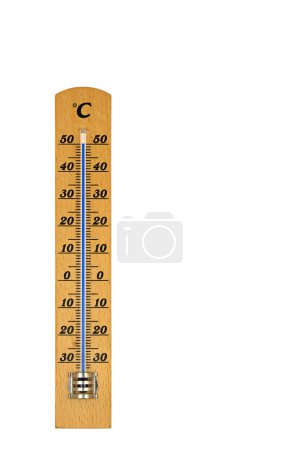Room thermometer against a white background, 50 degrees