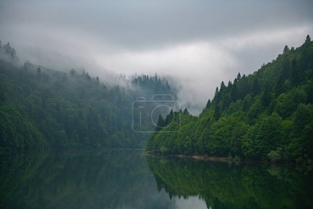 das Shaor-Reservoir in Georgien ist sehr schön. Hochwertiges Foto