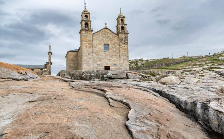 Photo for Nosa Senora da Barca Church in Muxia, A Coruna Province, Galicia - Royalty Free Image