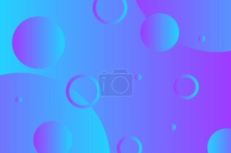 Abstract circles gradient background vector image