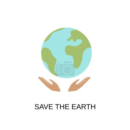 Photo for Save the environment icon, vector design illustration - Royalty Free Image