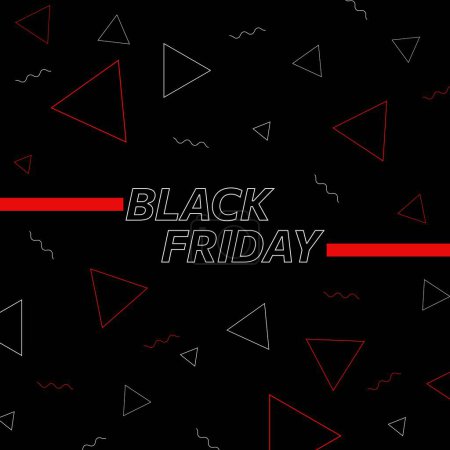 Illustration for Black friday sale. abstract background. vector illustration - Royalty Free Image