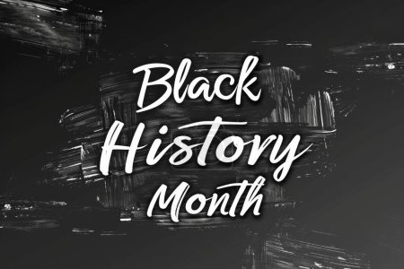 Photo for Black history month poster black background - Royalty Free Image