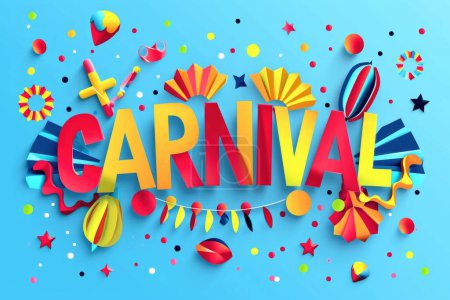 Photo for Carnival party background with celebration. - Royalty Free Image