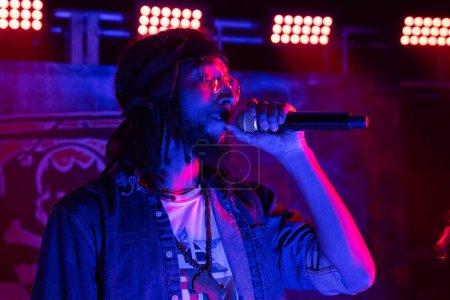 Photo for Rapper Red performs at the Astronomicon 6 at Burton Manor on March 3rd, 2023 - Royalty Free Image
