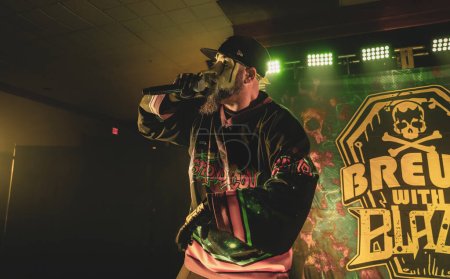 Photo for Blaze and the ROC perform at the Astronomicon 6 Convention at Burton Manor in Livonia, Michigan on March 05, 2023 - Royalty Free Image