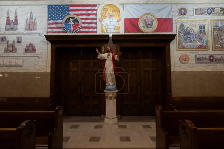 Foto de St. Hyacinth Roman Catholic Parish de Detroit, Michigan en Febrero 23, 2024 - Imagen libre de derechos