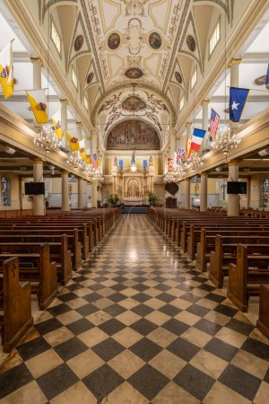 Foto de Catedral de San Luis de Nueva Orleans, Luisiana, el 31 de mayo de 2024 - Imagen libre de derechos