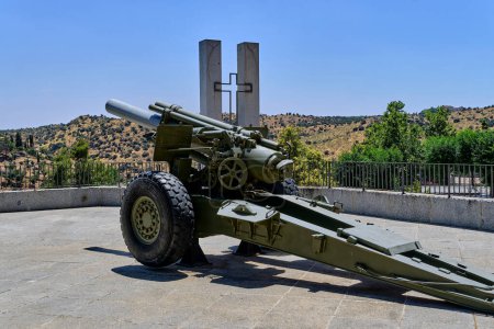 Photo for Antique M1 155MM Howitzer cannon - Royalty Free Image