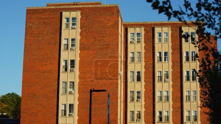 Foto de Los edificios compartidos ubicados en la Universidad Carnegie Mellon - Imagen libre de derechos