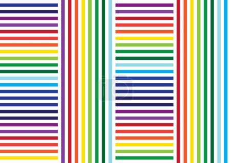 straight and horizontal colorful pattern design background illustration vector