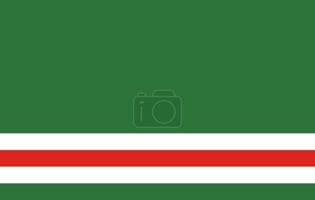 Téléchargez les illustrations : Drapeau de la République tchétchène - Illustration vectorielle. - en licence libre de droit