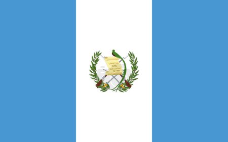 Téléchargez les illustrations : Drapeau du Guatemala - illustration vectorielle
. - en licence libre de droit