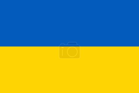 Téléchargez les illustrations : Drapeau de l'Ukraine - illustration vectorielle. - en licence libre de droit