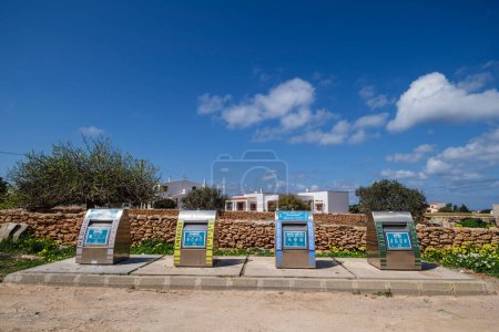 Foto de Waste collection infrastructure, La Mola, Formentera, Pitiusas Islands, Balearic Community, Spain - Imagen libre de derechos