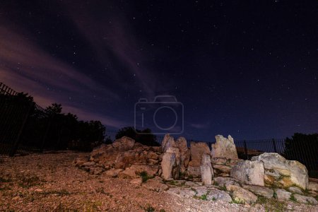 Photo for Ca na Costa Megalithic Sepulcher, Parque Natural de Ses Salines de Ibiza y Formentera, Formentera, Pitiusas Islands, Balearic Community, Spain - Royalty Free Image