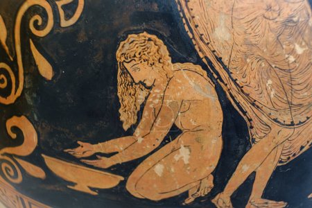 Téléchargez les photos : Red-figured pelike, hetairai and Eros British museum, Londres, Angleterre, Grande-Bretagne - en image libre de droit