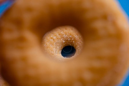 Photo for Doughnuts on blue background - Royalty Free Image