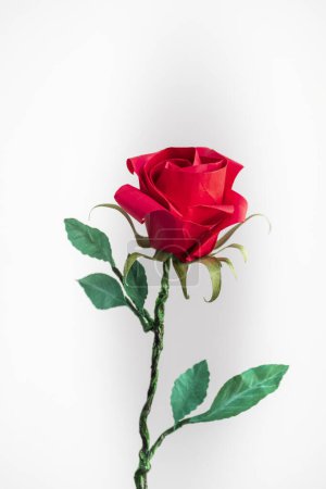 Photo for Red rose made of paper - Royalty Free Image