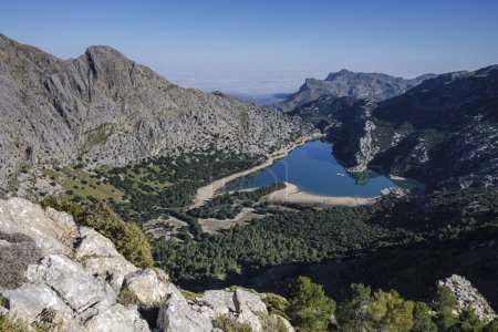 Téléchargez les photos : Gorg Blau reservoir, Escorca, Mallorca, Balearic Islands, Spain - en image libre de droit