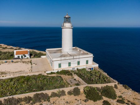 Photo for La Mola Lighthouse, Formentera, Pitiusas Islands, Balearic Community, Spain - Royalty Free Image