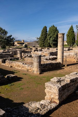 Foto de Casa de los dos tesoros, ciudad romana de Pollentia, Alcudia, Mallorca, Islas Baleares, España - Imagen libre de derechos