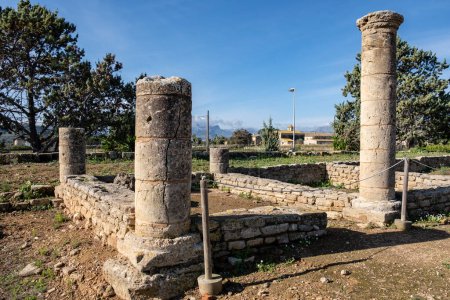 Téléchargez les photos : Ville romaine de Pollentia, Maison du Nord-Ouest, Alcudia, Majorque, Îles Baléares, Espagne - en image libre de droit