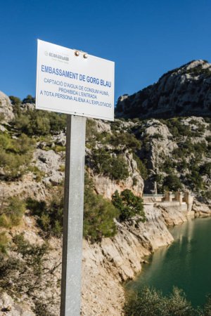 Téléchargez les photos : Gorg Blau réservoir d'eau, Escorca, Majorque, Îles Baléares, Espagne - en image libre de droit