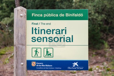 Téléchargez les photos : Itinéraire sensoriel, domaine public Binifaldo, cami Vell de Lluc, Escorca, Majorque, Îles Baléares, Espagne - en image libre de droit
