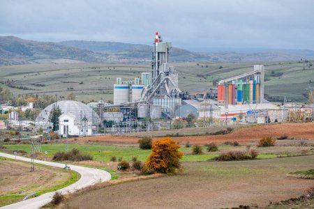 Photo for Cement factory, Mataporquera, Cantabria, Spain - Royalty Free Image