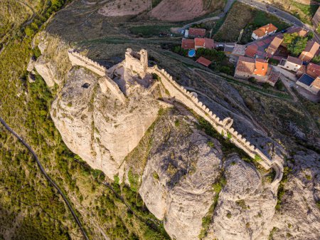 Photo for Murallas y paseo de ronda, Castillo de Clavijo, Clavijo, La Rioja, Spain - Royalty Free Image