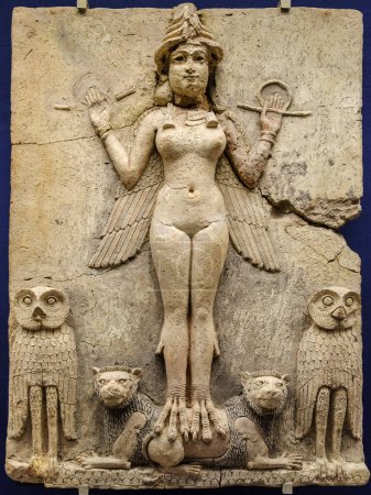 Photo for The Queen of the Night, 1800-1750 BC. C., paleobabylonian empire, British museum, London, England, Great Britain - Royalty Free Image