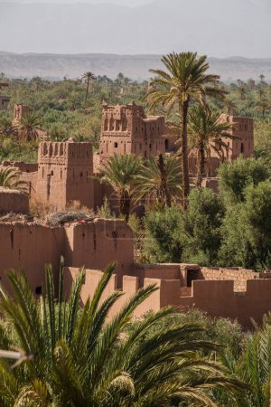 Foto de Kasba Amridil, vista del palmeral, Skoura, provincia de Ouarzazate, Marruecos, África - Imagen libre de derechos