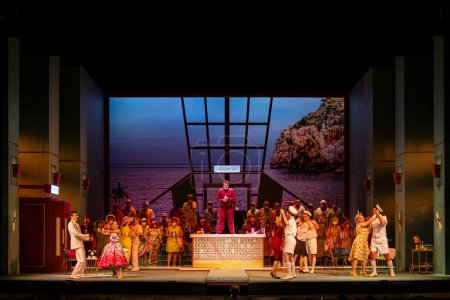 Téléchargez les photos : Opéra L'elisir d'amore, Donizetti, Teatre Principal, Palma, Majorque, Îles Baléares, Espagne - en image libre de droit