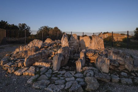 Photo for Ca na Costa Megalithic Sepulcher, Parque Natural de Ses Salines de Ibiza y Formentera, Formentera, Pitiusas Islands, Balearic Community, Spain - Royalty Free Image