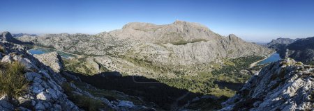 Téléchargez les photos : Réservoir Gorg Blau et Cuber, Puig Major, Escorca, Majorque, Îles Baléares, Espagne - en image libre de droit