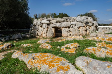 Photo for Biniac - L 'Argentina occidental, circular plant burial nave, Alaior, Menorca, Balearic Islands, Spain - Royalty Free Image