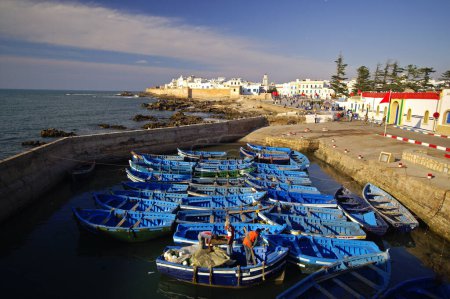 Téléchargez les photos : Enbarcaciones de pesca.Puerto de Essaouira (mogador). Costa Atlantica. Marruecos. Magreb. Afrique. - en image libre de droit