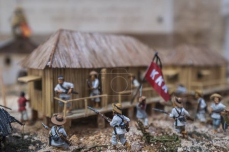 Photo for Siege of Baler, Philippines, July 1, 1898-June 2, 1899, 1:56 scale, Majorca, Balearic Islands, Spain - Royalty Free Image