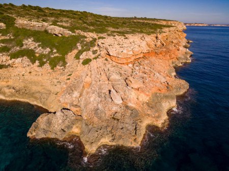 Foto de Zona natural de especial interés (ANEI) entre Cap Salines y Cala Marmols, Santanyi, Mallorca, islas baleáricas, España, Europa - Imagen libre de derechos
