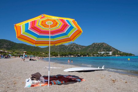 Téléchargez les photos : Playa de Es Ribell, Cala sa Marjal, Costa de los Pinos, Son Servera, Mallorque, îles Baléares, Espagne - en image libre de droit