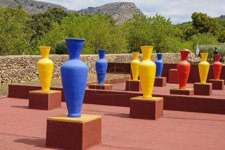 Photo for Sa Bassa Blanca Museum (msbb) homage to Majorelle, 2016, ceramic,Ben Jakober , Alcudia, Majorca, Spain - Royalty Free Image