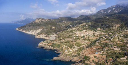 Téléchargez les photos : Terrasses de culture, Banyalbufar, Majorque, Îles Baléares, Espagne - en image libre de droit