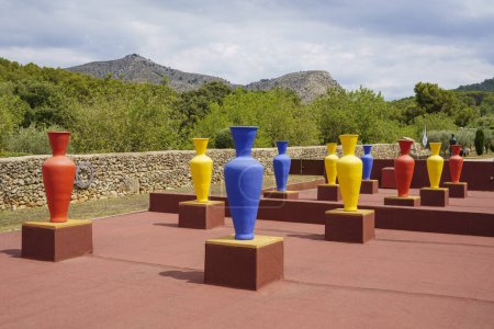Photo for Sa Bassa Blanca Museum (msbb) homage to Majorelle, 2016, ceramic,Ben Jakober , Alcudia, Majorca, Spain - Royalty Free Image
