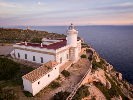 Foto de Faro de Cap Blanc Construido en 186 - Imagen libre de derechos